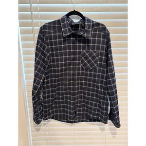 Mammut Mens Long Sleeve Plaid Flannel Button Up Shirt Swiss Design‎ Size XL